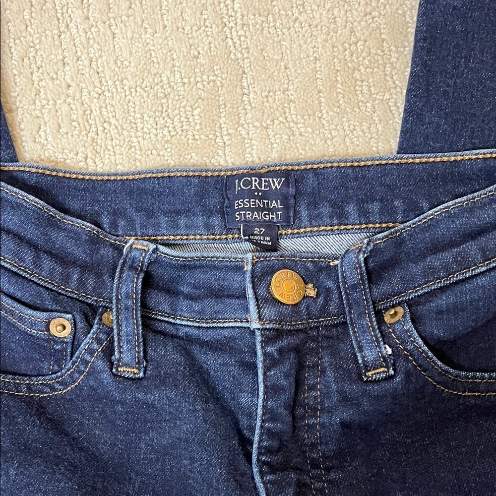 J Crew essential straight leg Dark Blue Women's Jeans size 27 - Picture 3 of 3